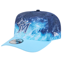 Men's - New Era Marlins Deep Water 950 A Frame Cap - Blue/Teal