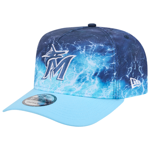 MENS - New Era Marlins Deep Water 950 A Frame Cap - Blue/Teal