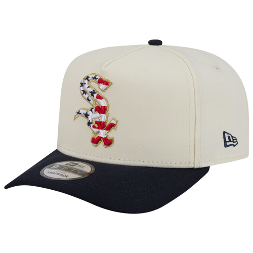 MENS - New Era White Sox AM 950 A Frame Cap - Navy/Red White