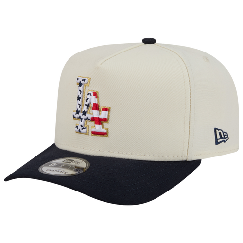  - New Era Dodgers AM 950 A Frame Cap - White/Navy Red