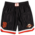New Era Giants SPTCLAS Shorts - New Era Black/White Orange