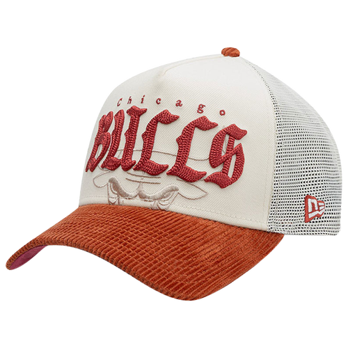 New Era Womens Chicago Bulls Bulls 940AF Old English Energy Cap - Adult - White / Red