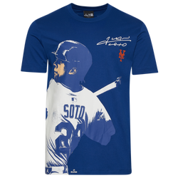 Men's - New Era NY Mets Short Sleeve T-shirt - Blue