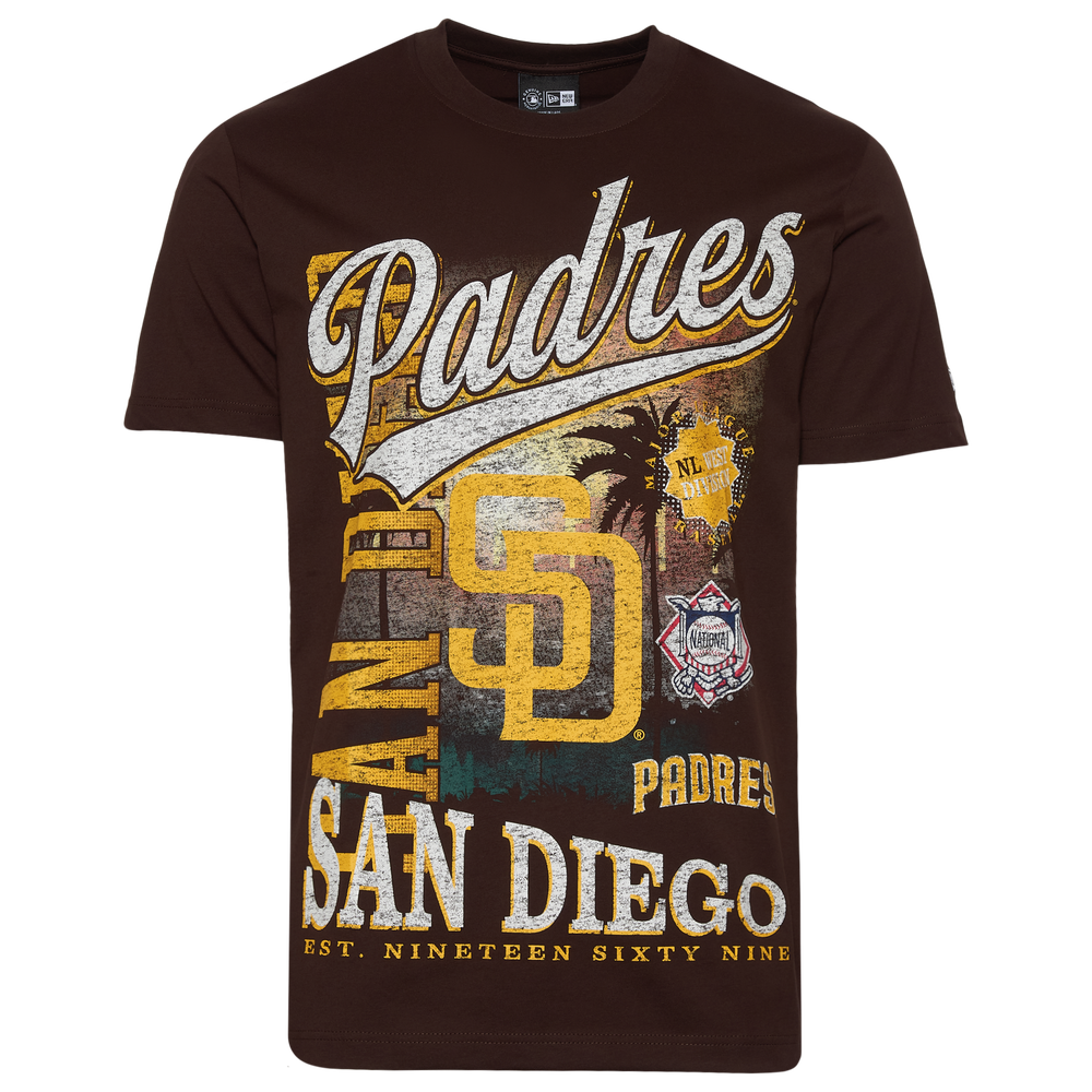 Representative product-family photo: New Era San Diego Padres Short Sleeve T-shirt. Pictured option and availability are unverified.