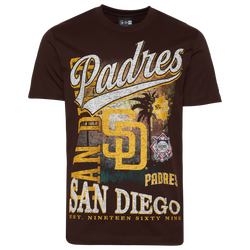 Men's - New Era San Diego Padres Short Sleeve T-shirt - Brown