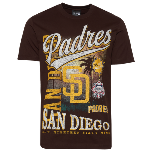 MENS - New Era San Diego Padres Short Sleeve T-shirt - Brown