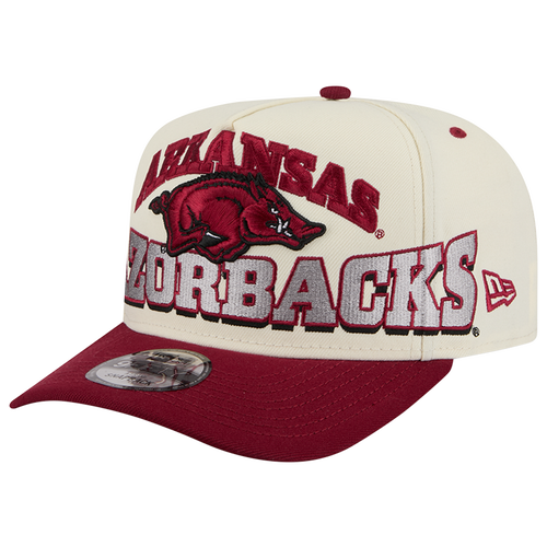 MENS - New Era Arkansas 26 9FIFTY A-Frame Cap - Tan/Red