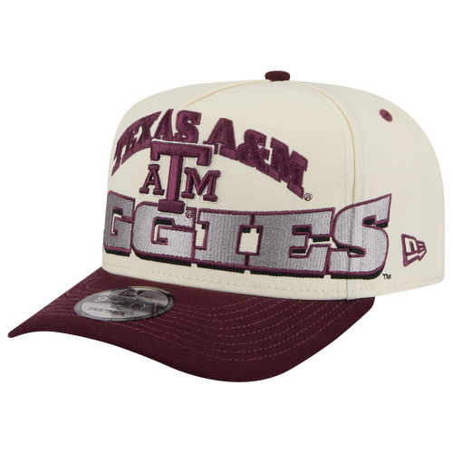 MENS - New Era Texas A&M March Madness 26 950 A Frame Cap - Tan/Maroon Gray