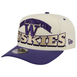 Men's - New Era Washington March Madness 26 950 A Frame Cap - Tan/Purple/Gold