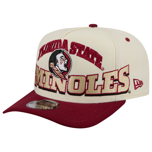 MENS - New Era Florida State 26 9FIFTY A-Frame Cap - Tan/Red Gold