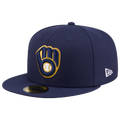 New Era Brewers MLB26 JRD 5950 Cap - New Era Navy/Yellow