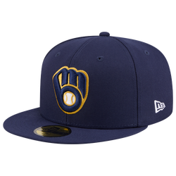 Men's - New Era Brewers MLB26 JRD 5950 Cap - Navy/Yellow