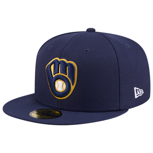  - New Era Brewers MLB26 JRD 5950 Cap - Navy/Yellow