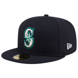 Men's - New Era Mariners MLB26 JRD 5950 Cap - Silver/Navy/Green