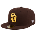 New Era Padres MLB26 JRD 5950 Cap - New Era Brown/Yellow