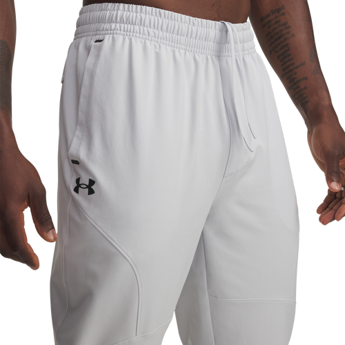 MENS - Under Armour Unstoppable Tapered Pants - Halo Gray/Black