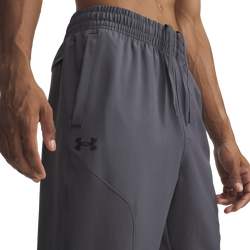 Men's - Under Armour Unstoppable Tapered Pants - Castlerock/Black