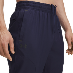 Men's - Under Armour Unstoppable Tapered Pants - Midnight Navy/Black