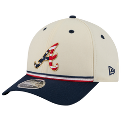 Men's - New Era Braves MLB26 July 4 940MC Cap - Tan/Blue/Red
