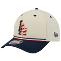 New Era Dodgers MLB26 July 4 940MC Cap - New Era Tan/Blue Red