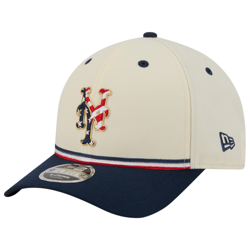 MENS - New Era Mets MLB26 July 4 940MC Cap - Tan/Red Blue