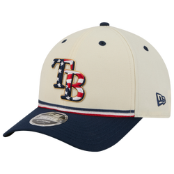 Men's - New Era Rays MLB26 July 4 940MC Cap - Tan/Red/Blue