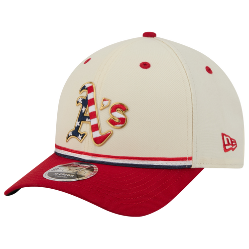 MENS - New Era Athletics MLB26 July 4 940MC Cap - Tan/Blue Red
