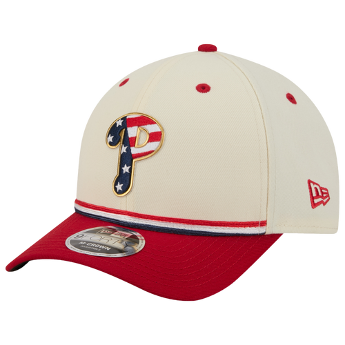 MENS - New Era Phillies MLB26 July 4 940MC Cap - Tan/Blue Red