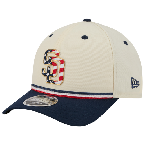 MENS - New Era Padres MLB26 July 4 940MC Cap - Red/Blue Tan