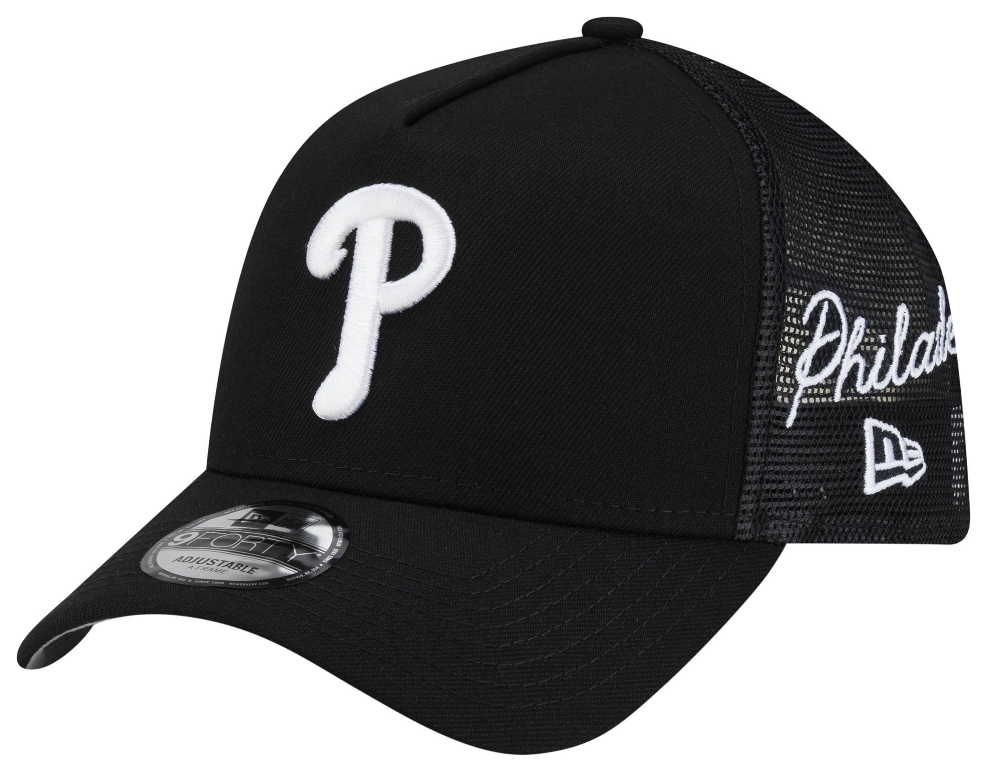 New Era Phillies 940AF Script Trucker Cap - Adult