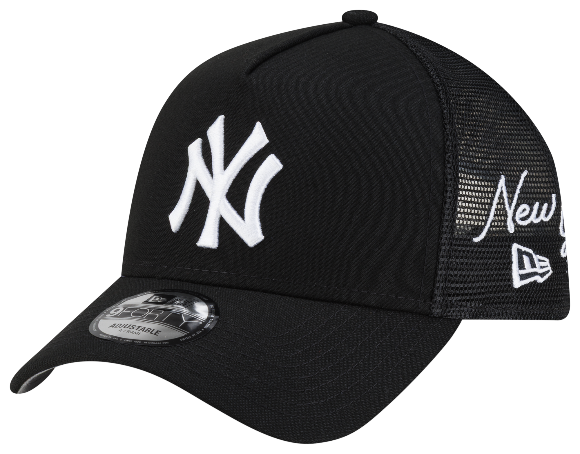 New Era Yankees 940AF Script Trucker Cap - Adult