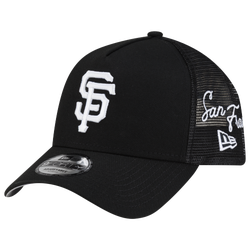 Adult - New Era Giants 940AF Script Trucker Cap - Black