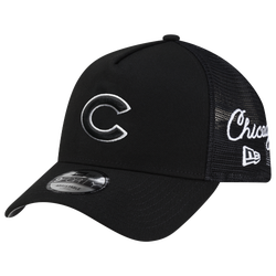 Adult - New Era Cubs 940AF Script Trucker Cap - Black
