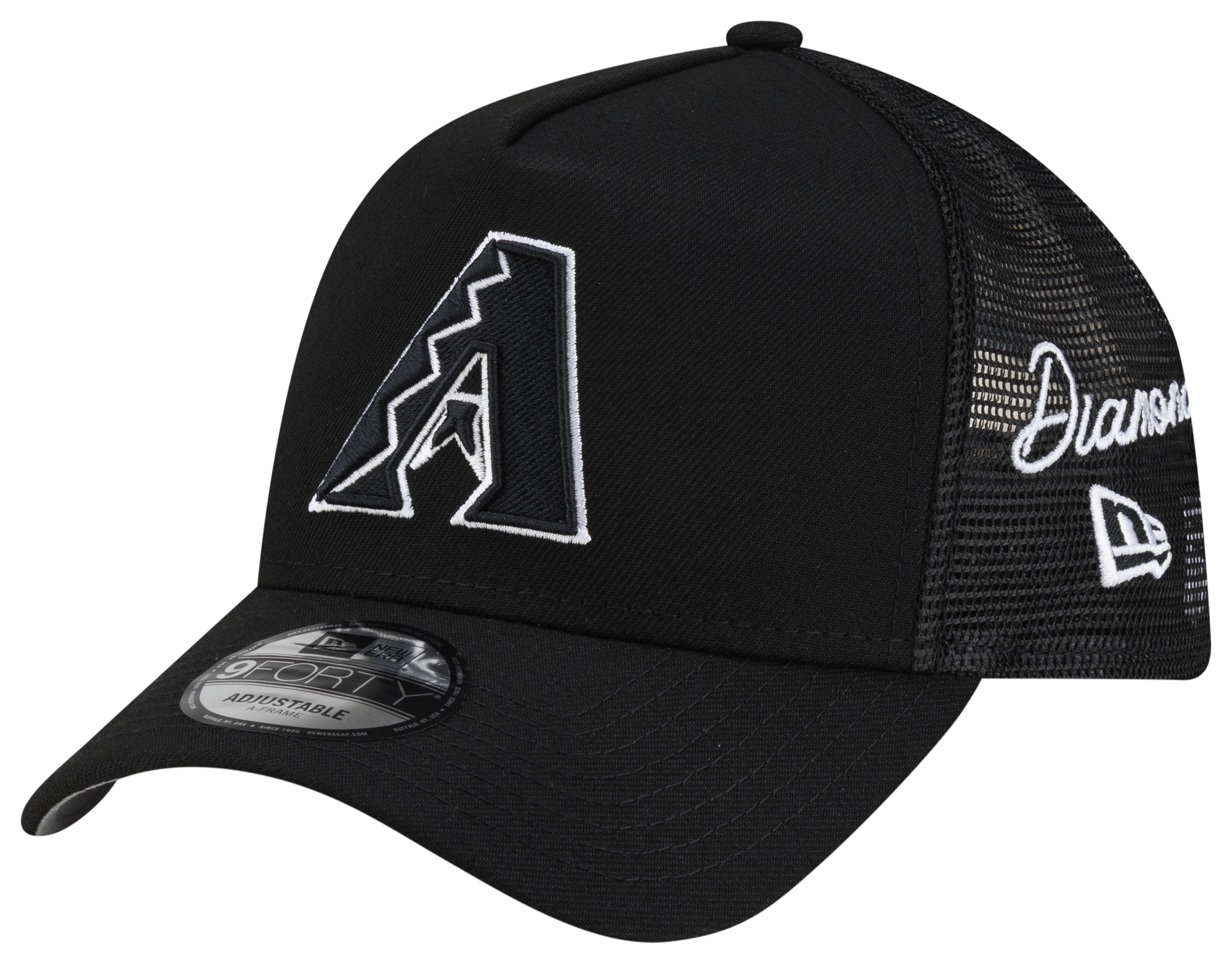 New Era Diamondbacks 940AF Script Trucker Cap - Adult