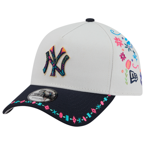 New Era Womens Yankees 9FORTY A-Frame Heritage Cap - Adult - White / Black