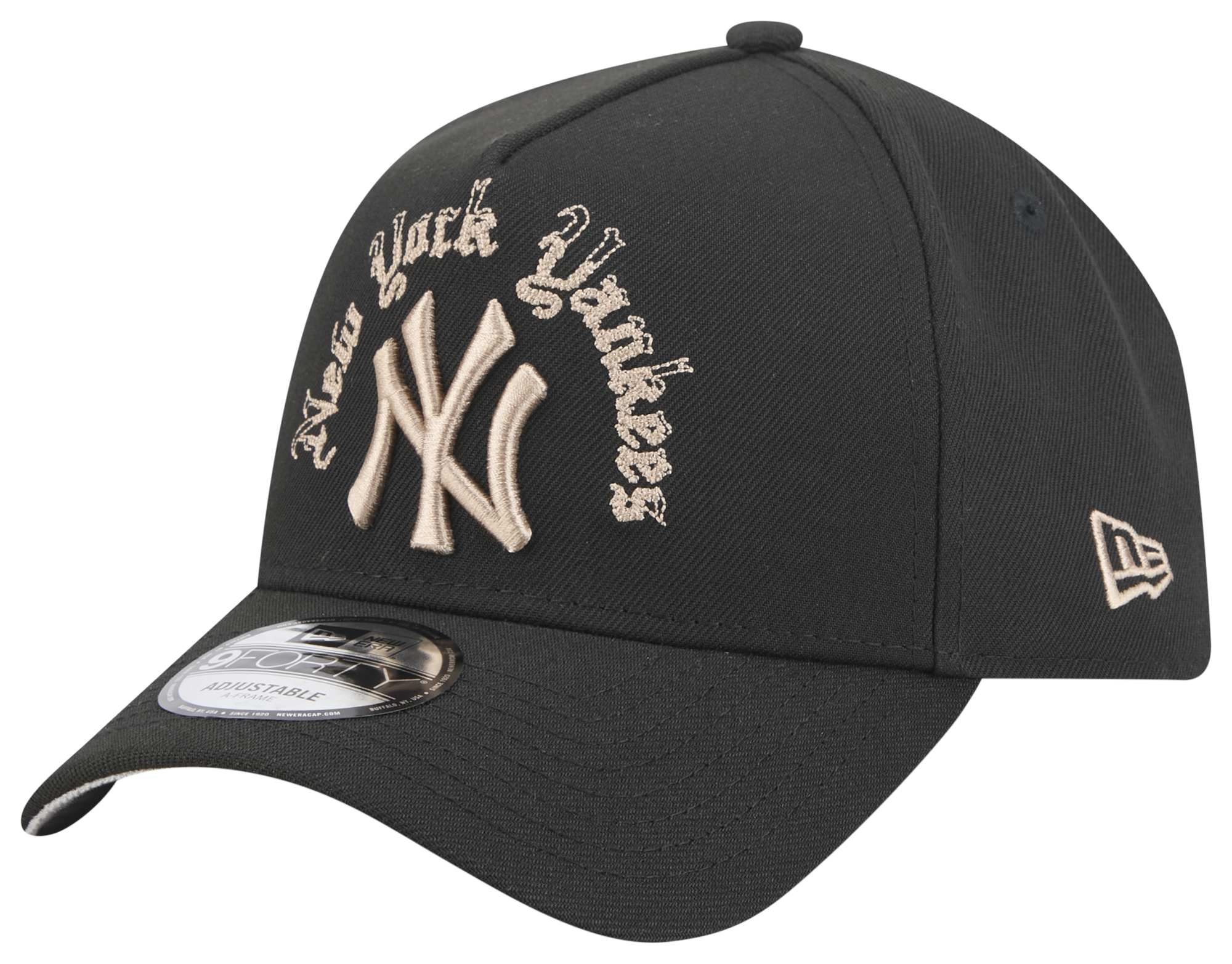 New Era Yankees 9FORTY A-Frame Gothic Cap - Adult
