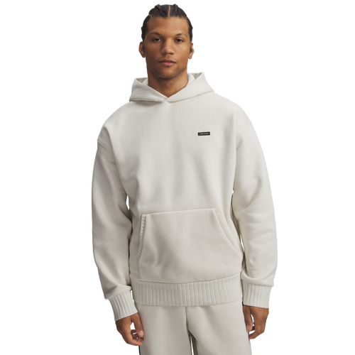 MENS - Under Armour Icon Heavy Rib Hoodie - Summit White