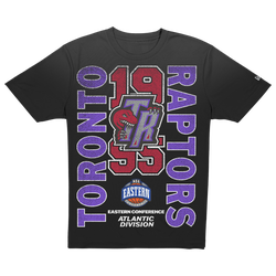 Men's - New Era Raptors Hardwood Classics EST 95 T-Shirt  - Black/Purple