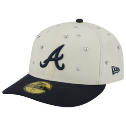 Men's - New Era Braves F1 59FIFTY Cap - Chalk White/Navy