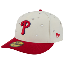 Men's - New Era Phillies F1 59FIFTY Cap - Red/Chalk White