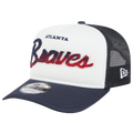 New Era Braves F1 9FIFTY A-Frame Cap - New Era Chalk White/Navy