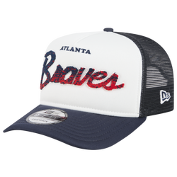 Men's - New Era Braves F1 9FIFTY A-Frame Cap - Chalk White/Navy