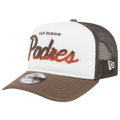 New Era Padres F1 9FIFTY A-Frame Cap - New Era Chalk White/Brown