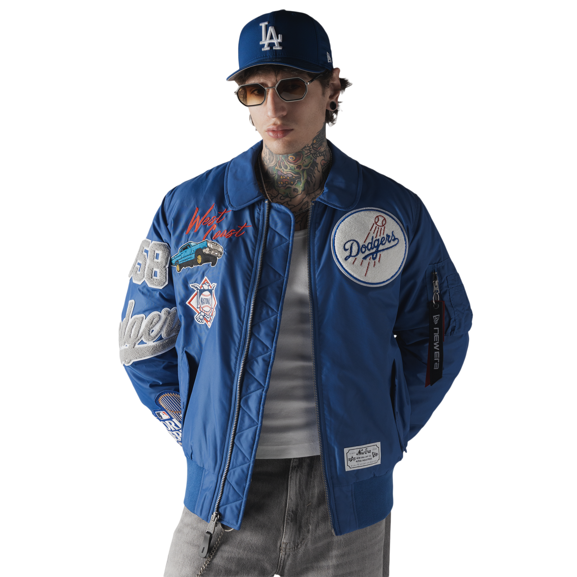New Era Dodgers Alpha MA1 Jacket - Men's