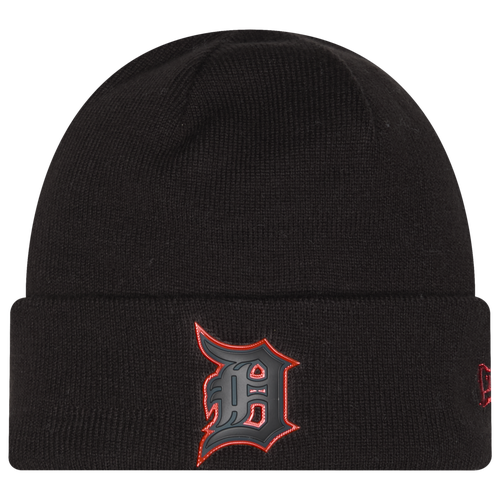 MENS - New Era Tigers Knit Chrome Cap - Black/Orange