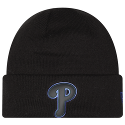 Men's - New Era Phillies Knit Chrome Cap - Blue/Black