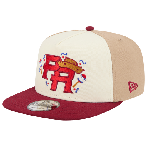 MENS - New Era Puerto Rico WBC 950AF 34575 Cap - Tan/Khaki Maroon
