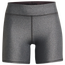 Under Armour Heatgear Armour 5" Middy Shorts - Women's Charcoal Lt Heather/Anthracite/Metallic Silver