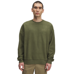Men's - Under Armour Icon Rev Terry Crew - Marine Od Green/Marine Od Green