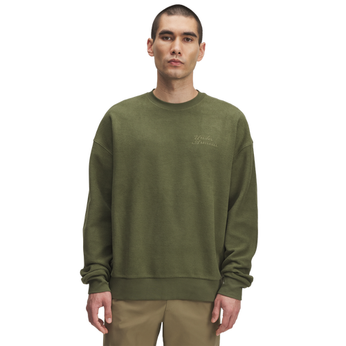 MENS - Under Armour Icon Rev Terry Crew - Marine Od Green